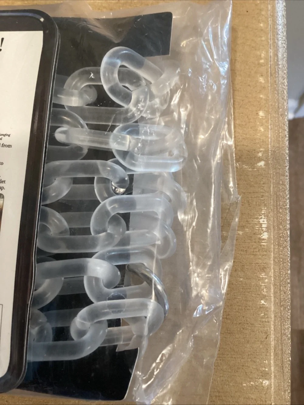 The Girls Clip & Go Clear Chain with Phone Card Pouch - Clear